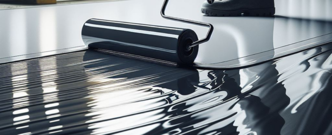 Painter applying epoxy coatings - Differences Between Epoxy, Polyurethane, and Acrylic Coatings