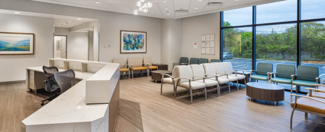 How the Right Coatings Improve Indoor Air Quality in Healthcare Facilities - Waiting room of Northside Hospital Cancer Institute Radiation Oncology