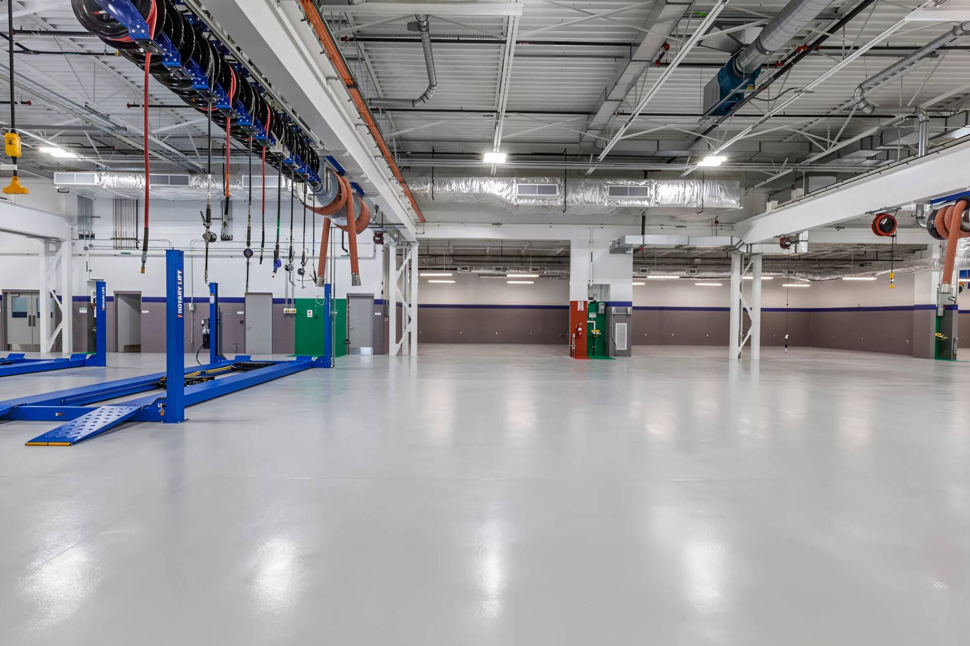 High-performance coatings applied for heavy traffic and continuous operations