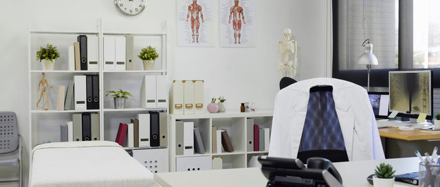 Healthcare office painted by a professional with low-VOC paint
