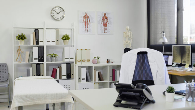 Healthcare office painted by a professional with low-VOC paint