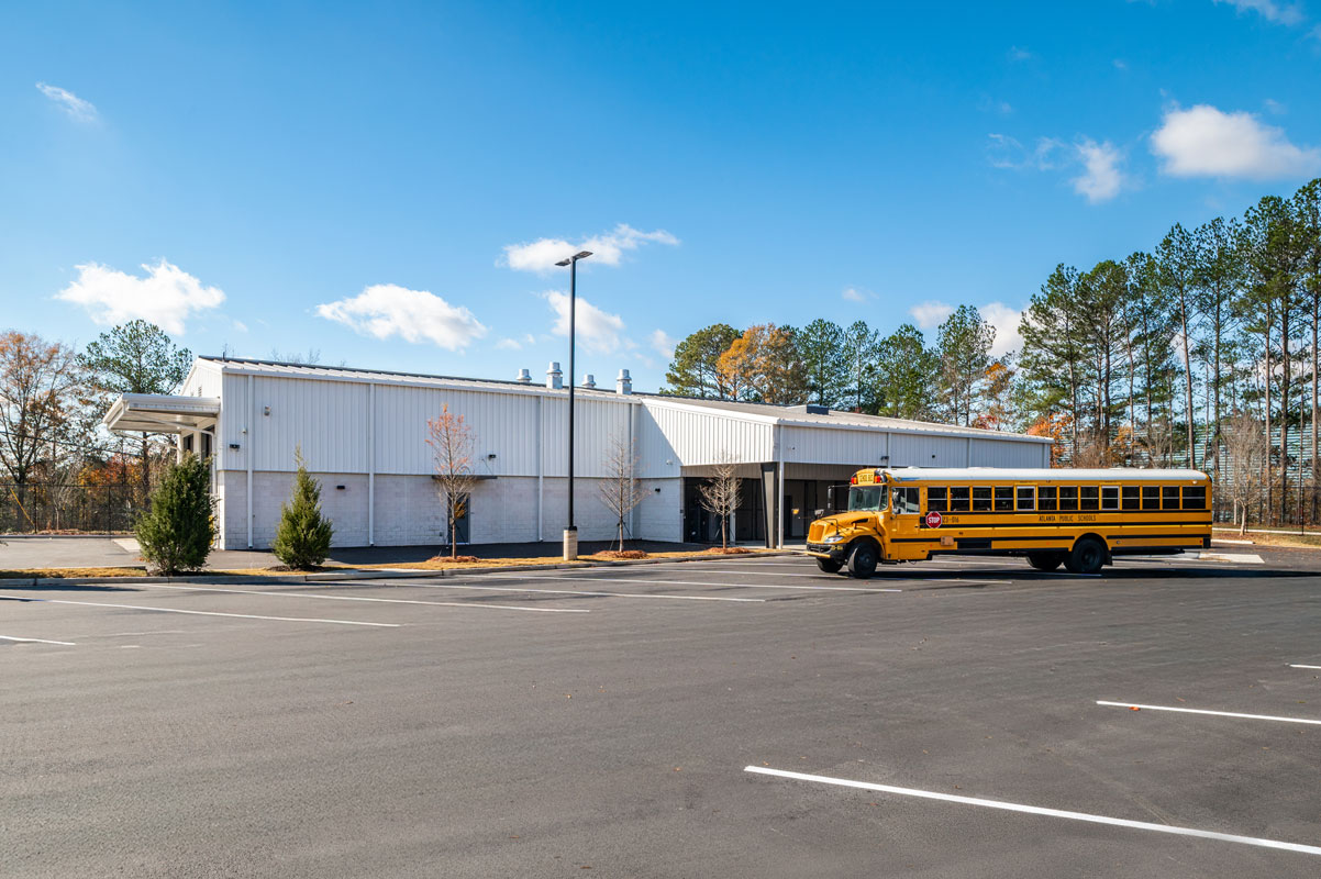 The APS Northwest Transportation Center was developed as a major investment in Atlanta Public Schools' transportation infrastructure
