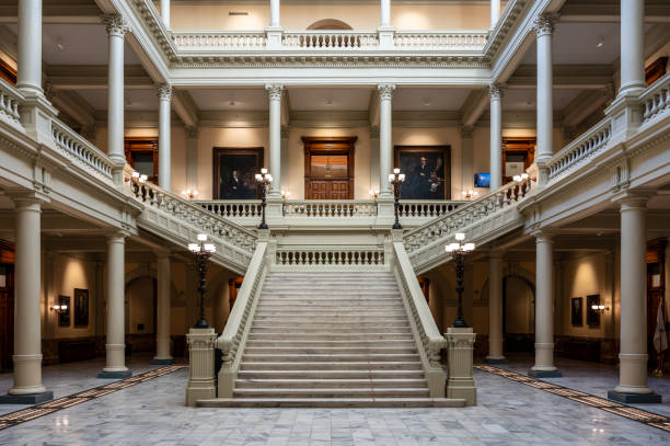 Federal building in Georgia interior freshly painted